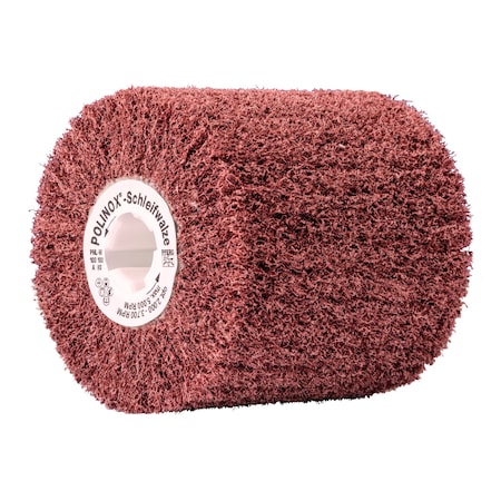 Pferd 4" x 4" POLINOX Non-Woven Finishing Drum - 5/8-11 Thd. - Radial Construction - 80 Grit 43102